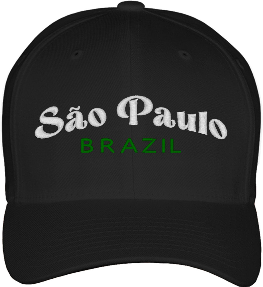 São Paulo Brazil Fitted Baseball Cap