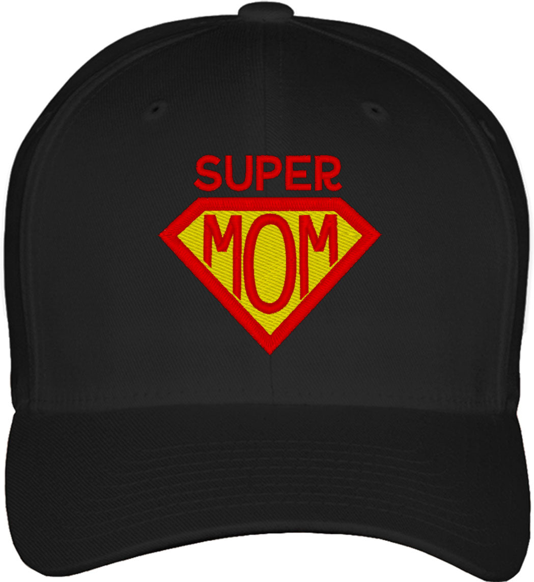 Super Mom Mother's Day Fitted Baseball Cap