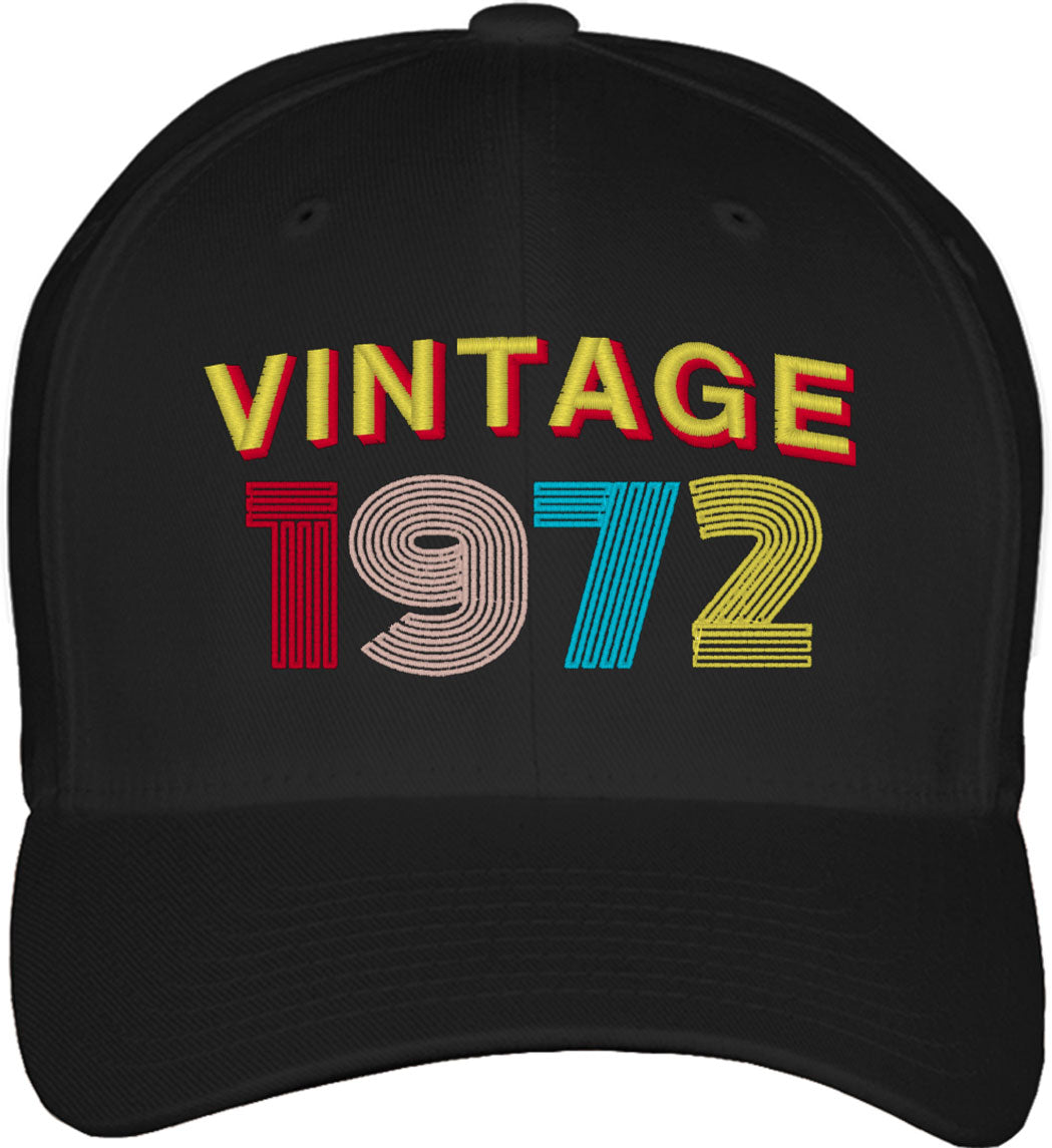 Vintage [Custom Year] Birthday Fitted Baseball Cap