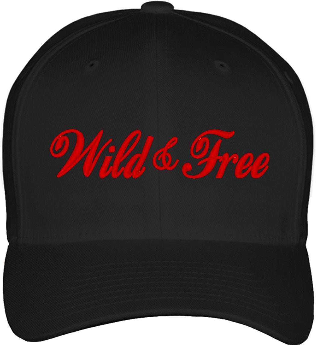 Wild And Free Fitted Baseball Cap