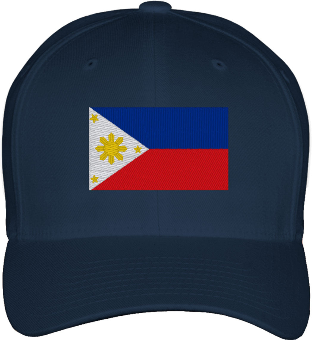 Ph Local Cap Philippines Flag Fitted Baseball Cap