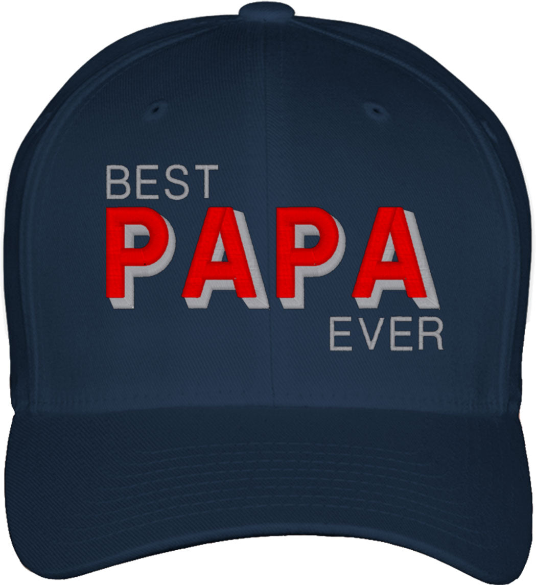 Best Papa Ever Fitted Baseball Cap