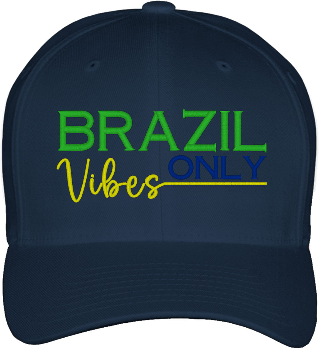 Brazilian Vibes Only Brazilian Day Fitted Baseball Cap