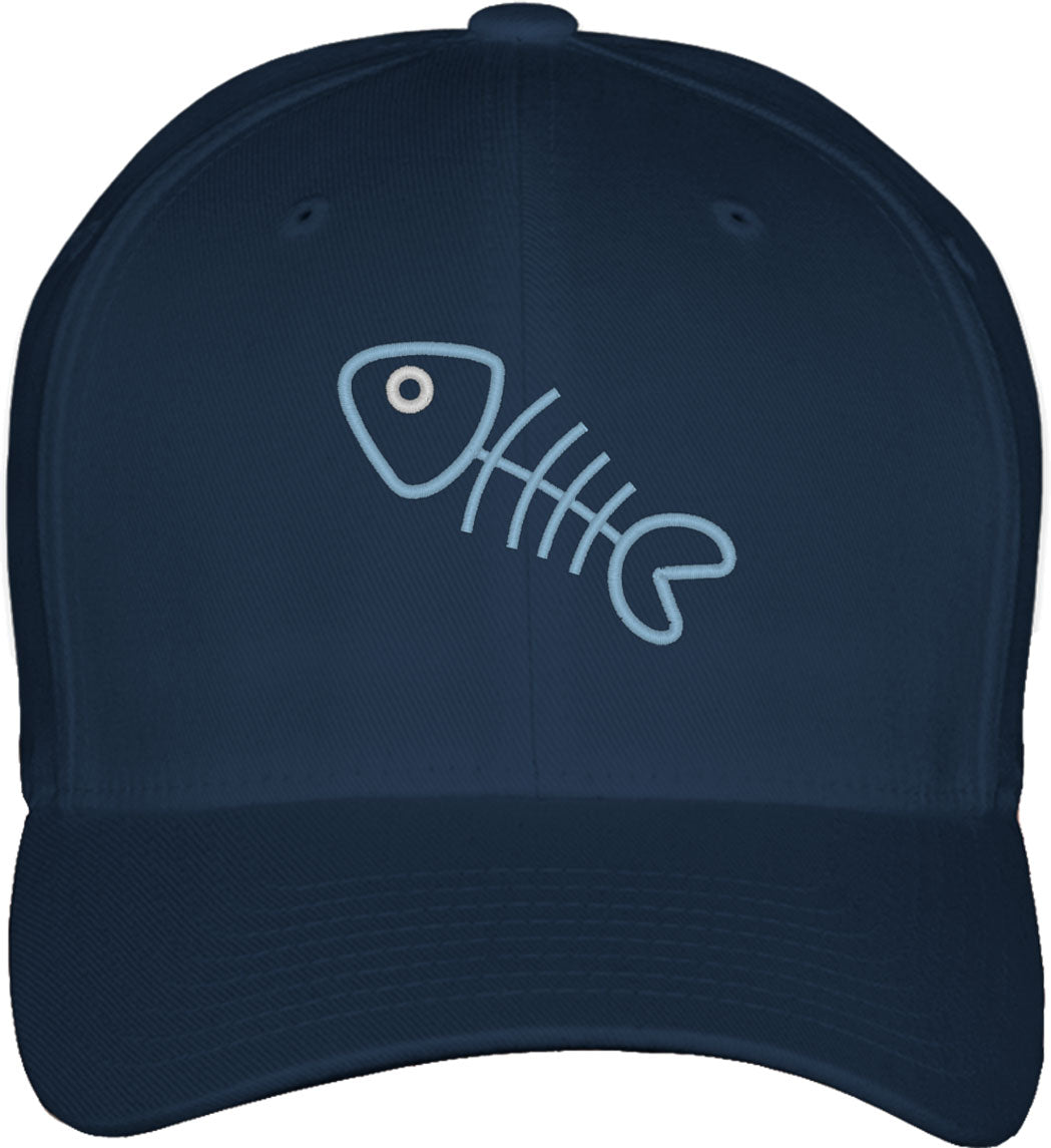 Fishbone Fitted Baseball Cap