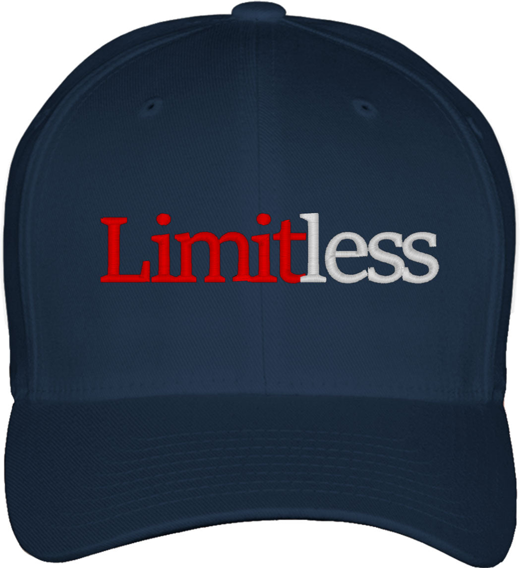 Limitless Typography Fitted Baseball Cap