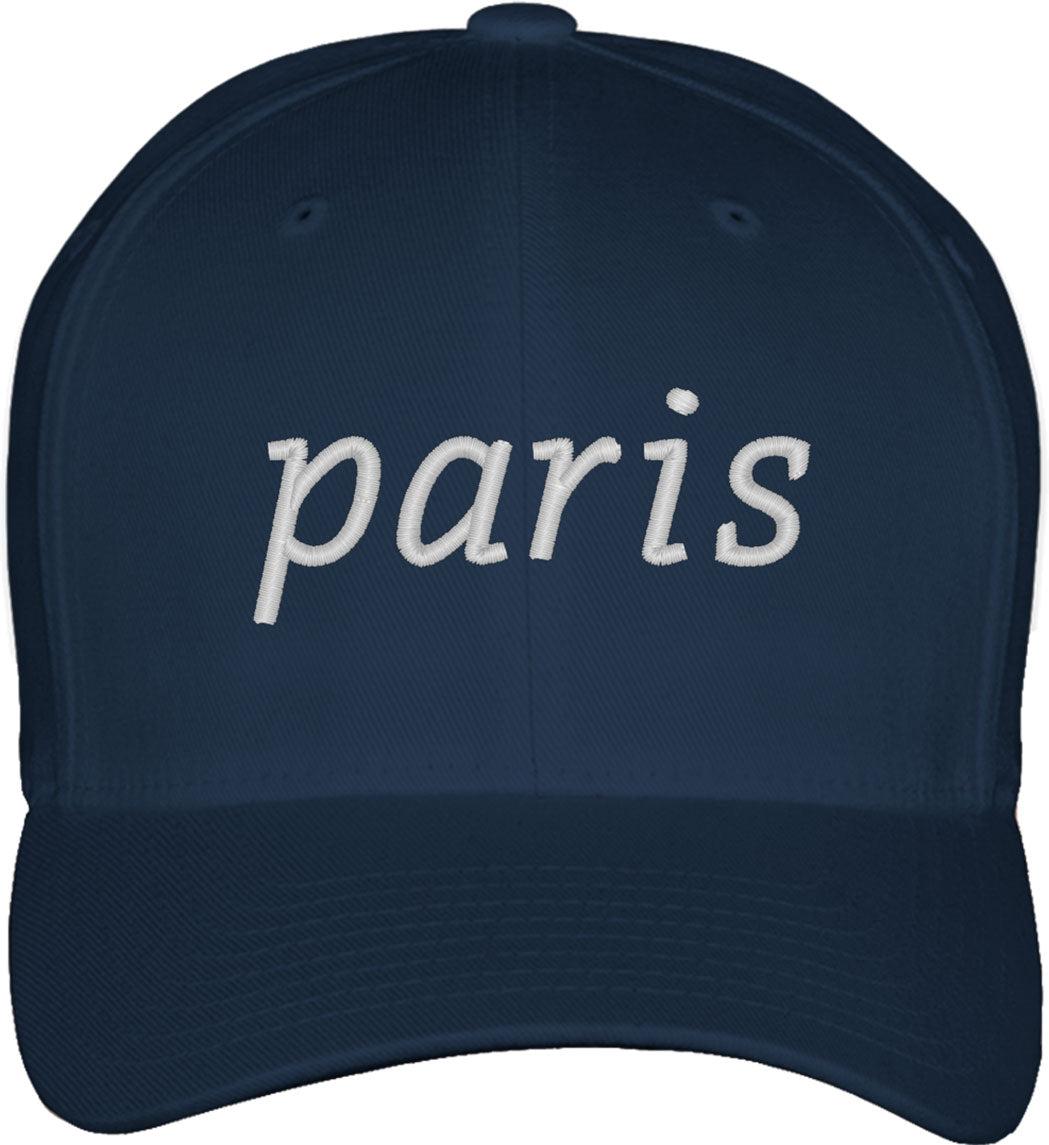 Paris France Fitted Baseball Cap