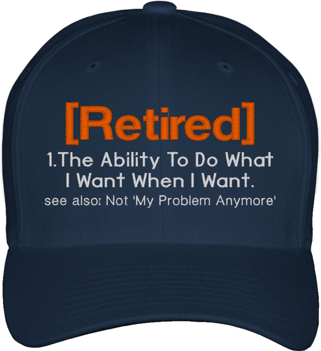 Retired Definition Fitted Baseball Cap