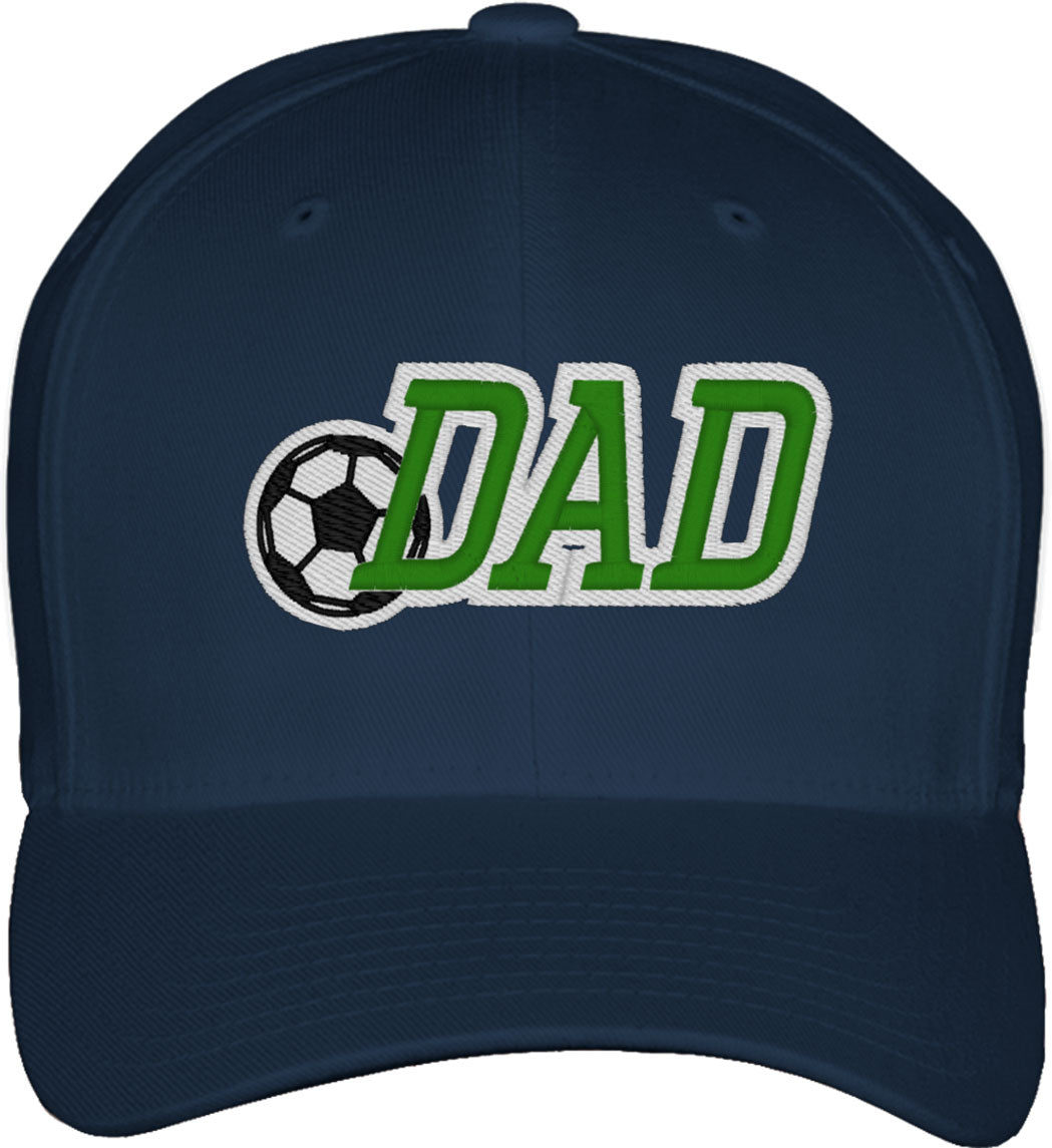 Soccer Dad Father's Day Fitted Baseball Cap