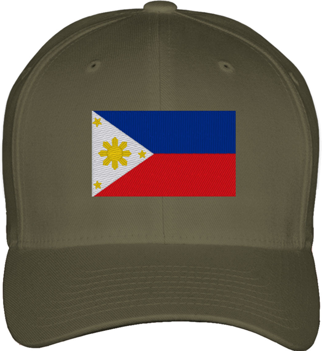 Ph Local Cap Philippines Flag Fitted Baseball Cap
