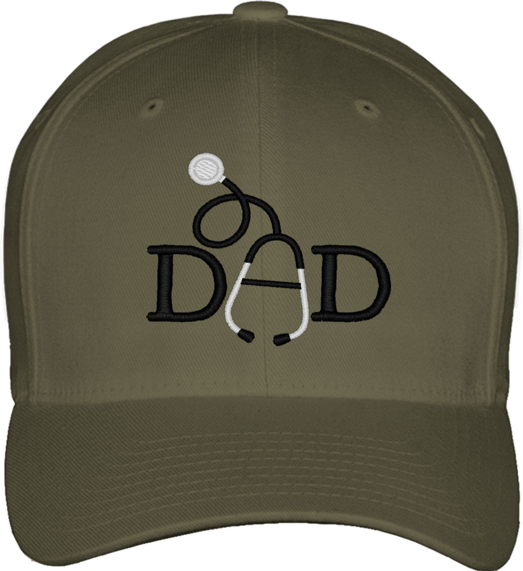 Doctor Dad Father's Day Fitted Baseball Cap