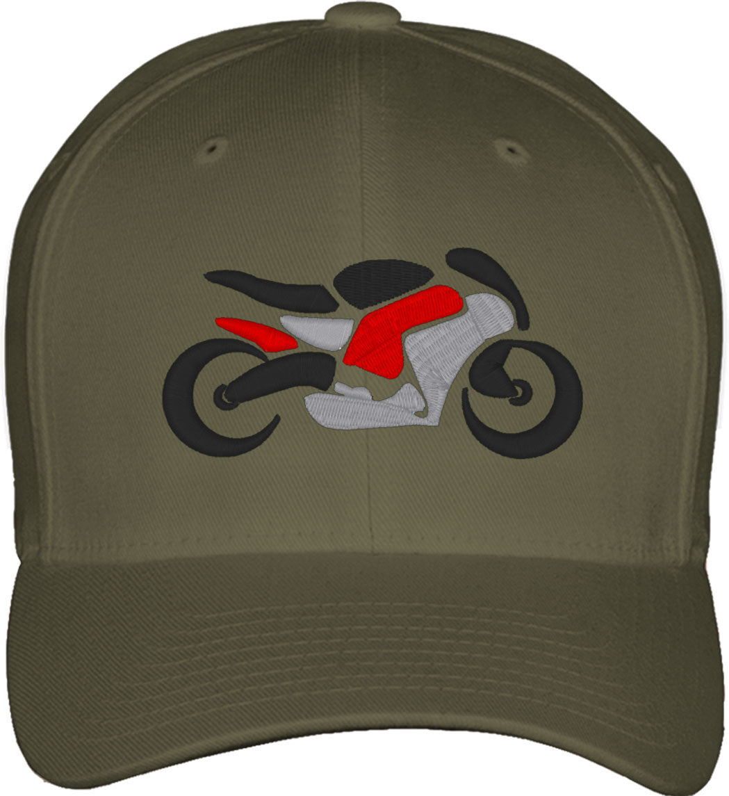 Motorcycle Fitted Baseball Cap