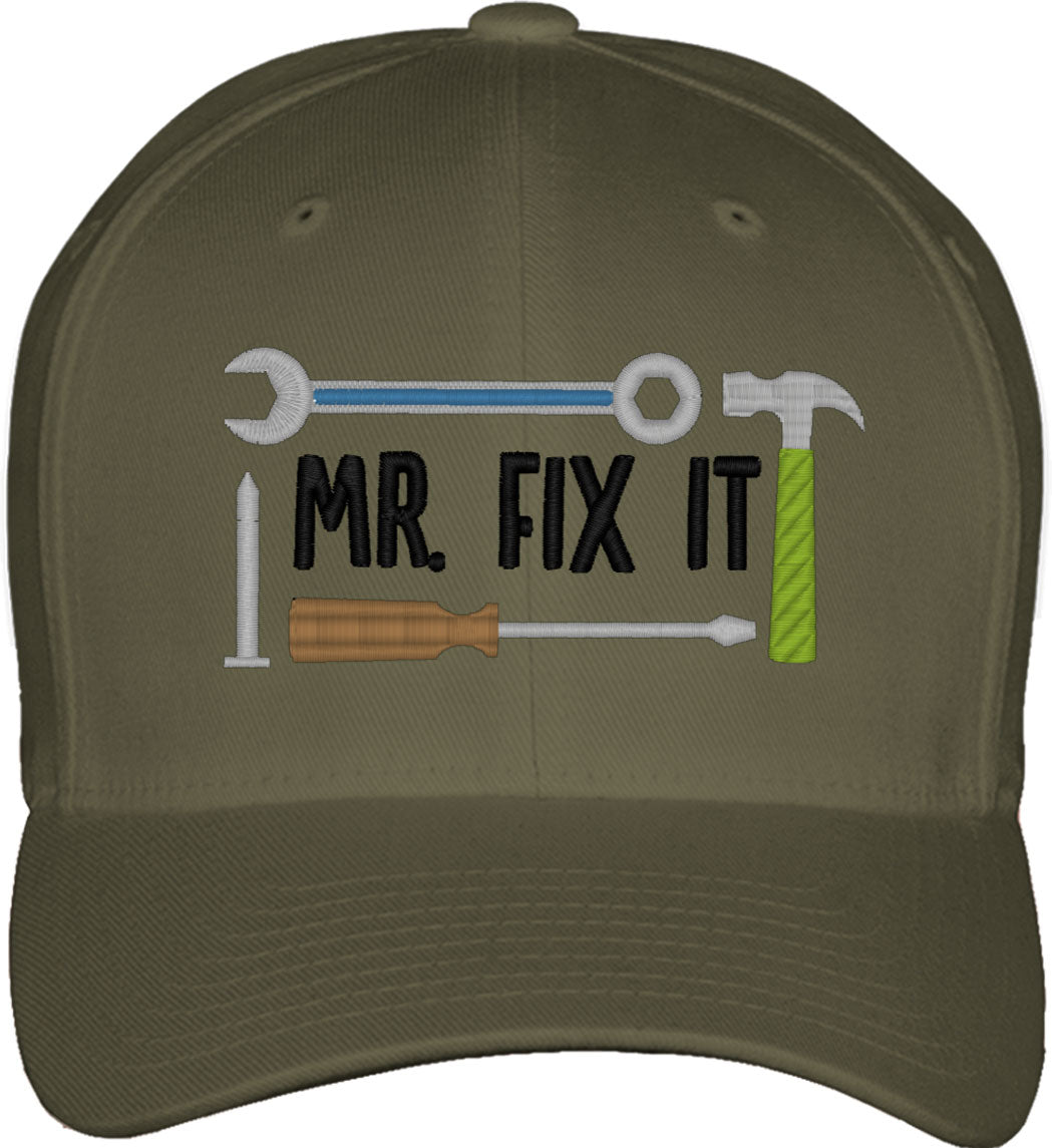 Mr. Fix It Father's Day Fitted Baseball Cap
