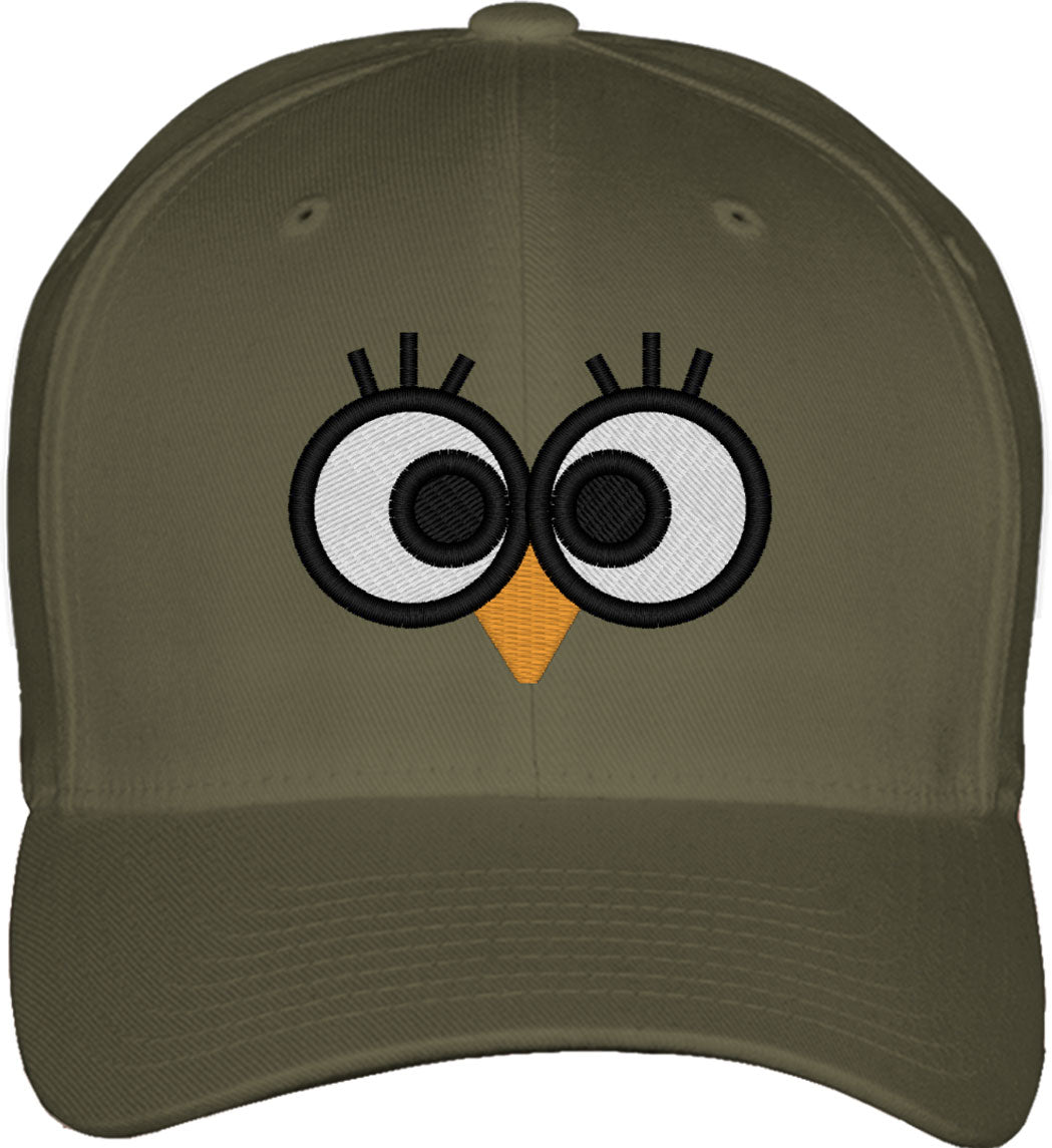 Owl Eyes Fitted Baseball Cap