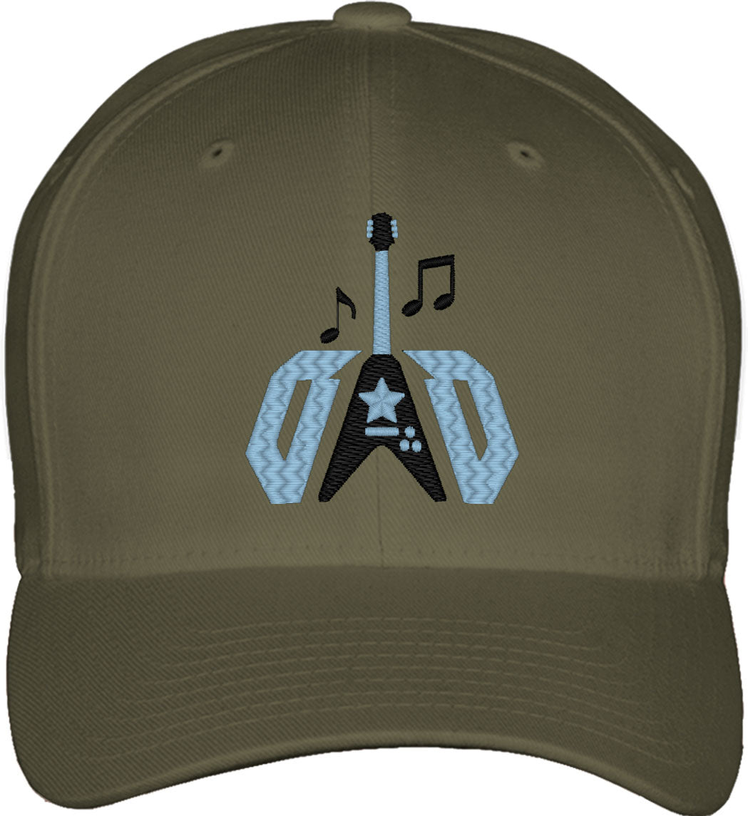 Rocker Dad Father's Day Fitted Baseball Cap