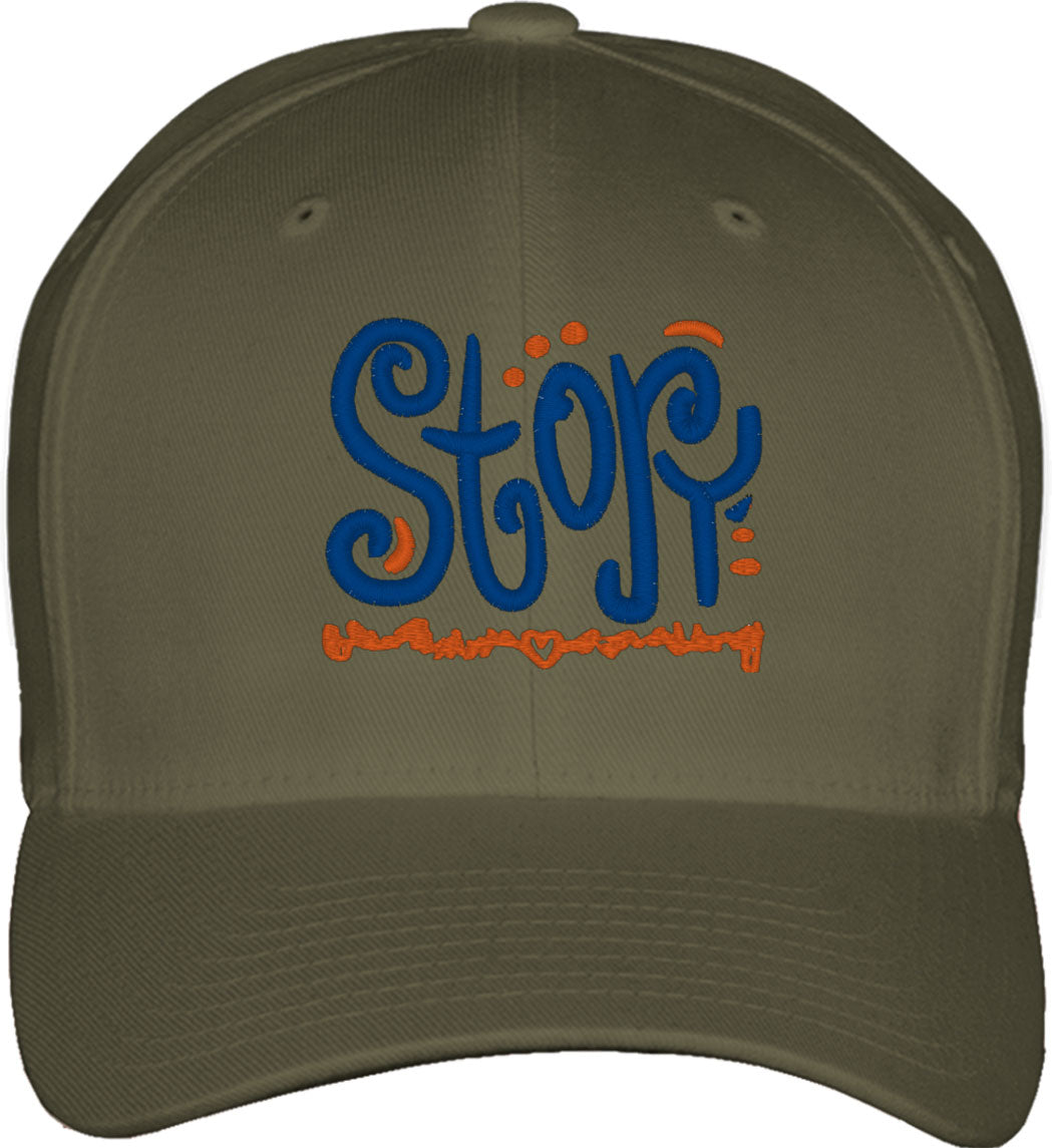 Story Typography Fitted Baseball Cap