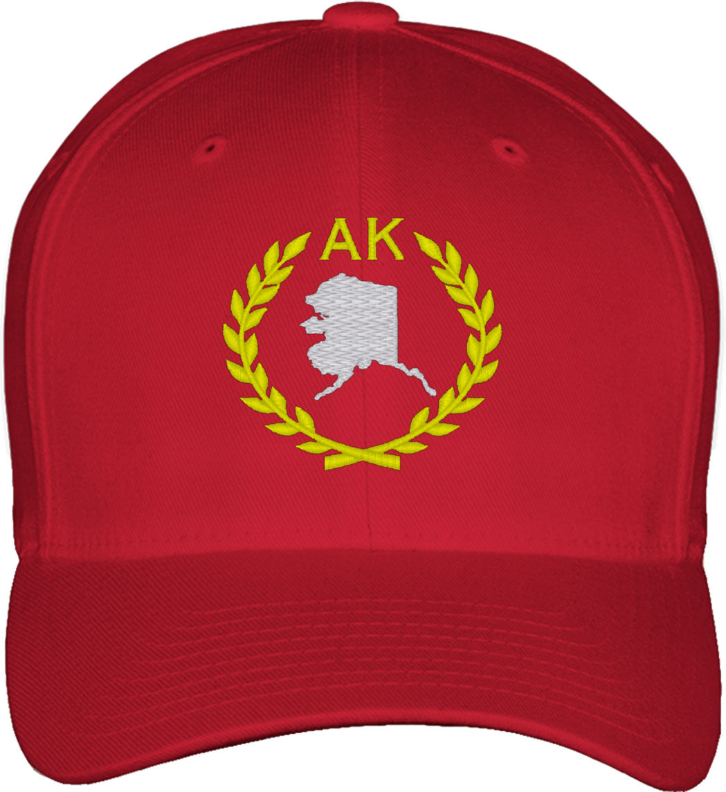 Alaska State Fitted Baseball Cap