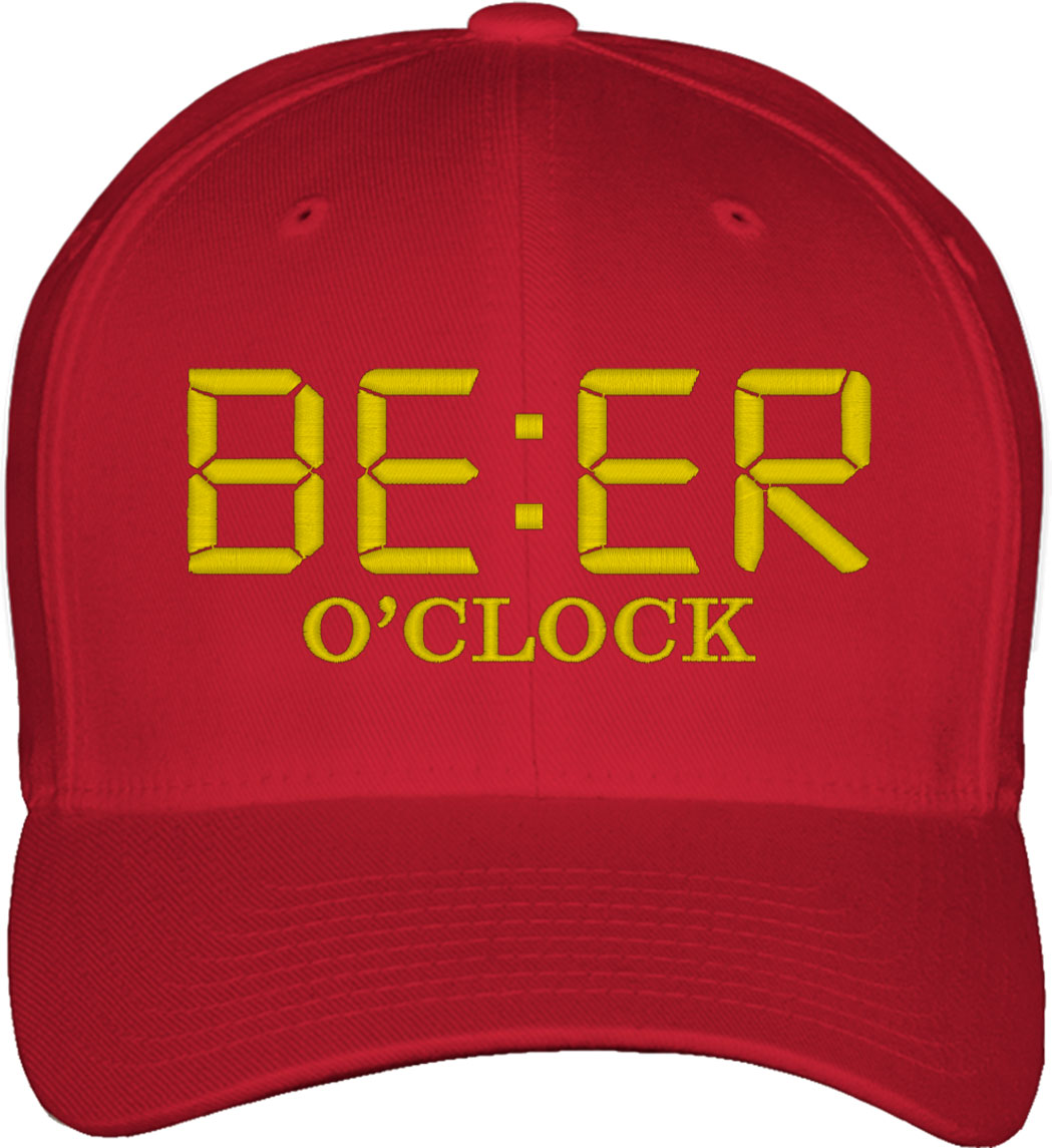 Beer O'Clock Fitted Baseball Cap