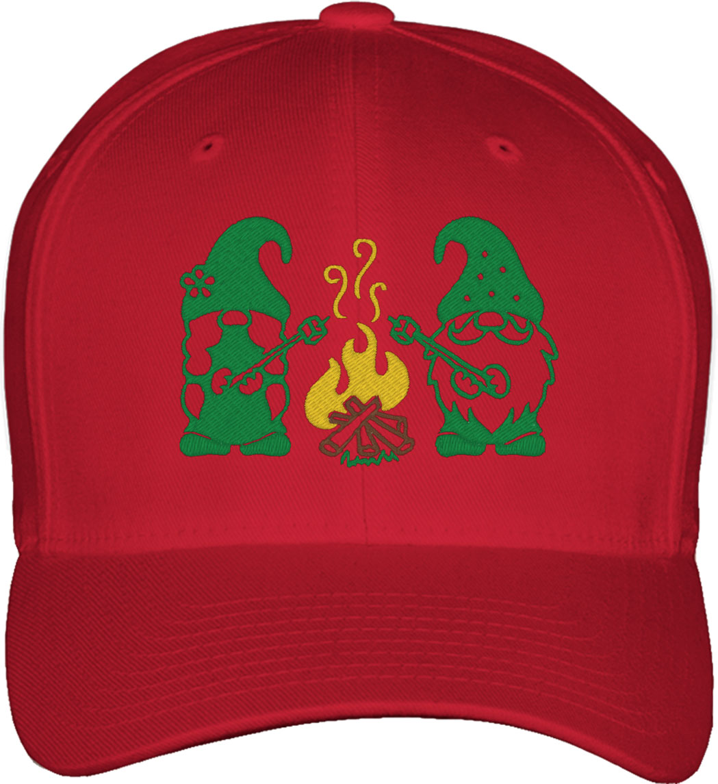 Camp Gnomes Fitted Baseball Cap