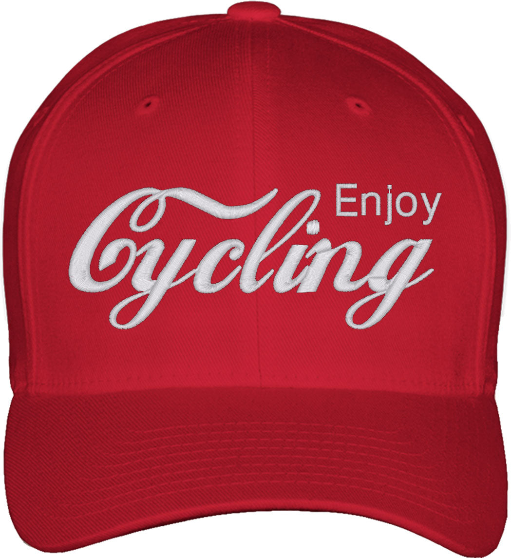 Enjoy Cycling Fitted Baseball Cap