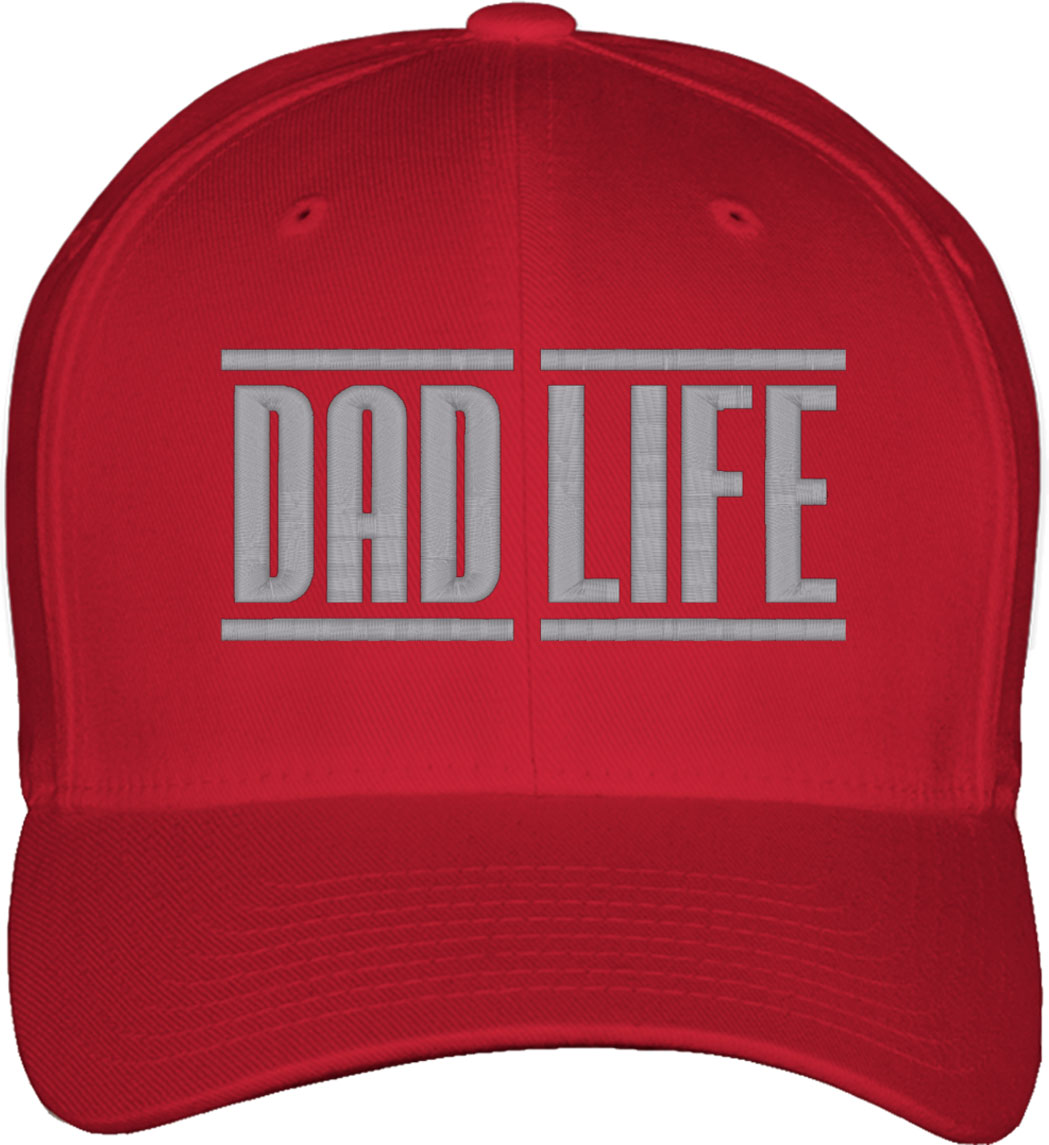 Dad Life Father's Day Fitted Baseball Cap