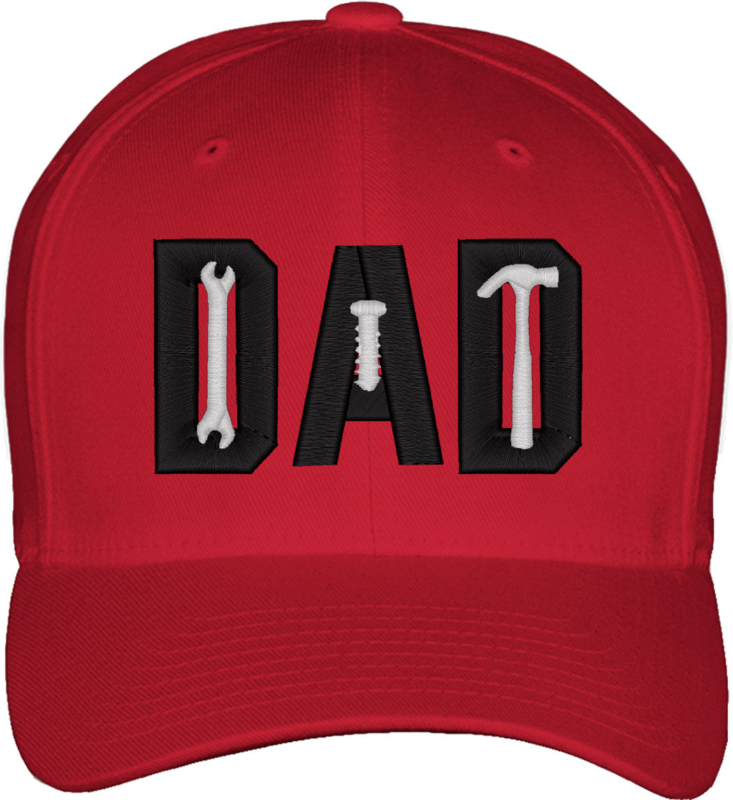 Dad Tools Father's Day Fitted Baseball Cap