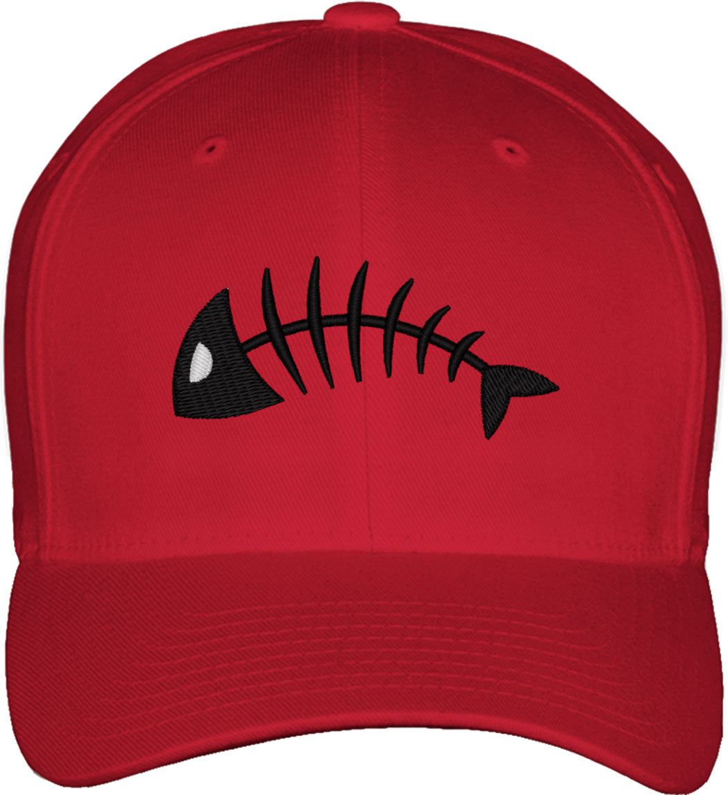 Fishbone Fitted Baseball Cap