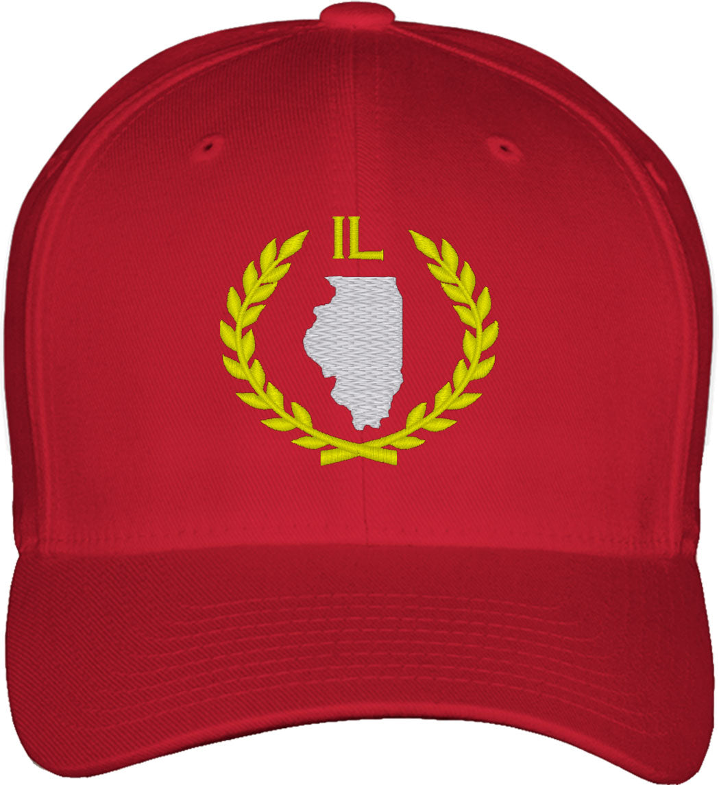 Illinois State Fitted Baseball Cap