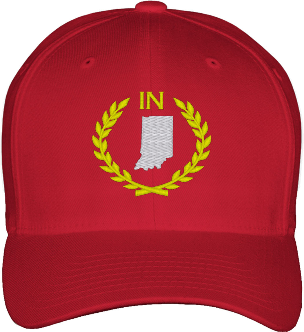 Indiana State Fitted Baseball Cap