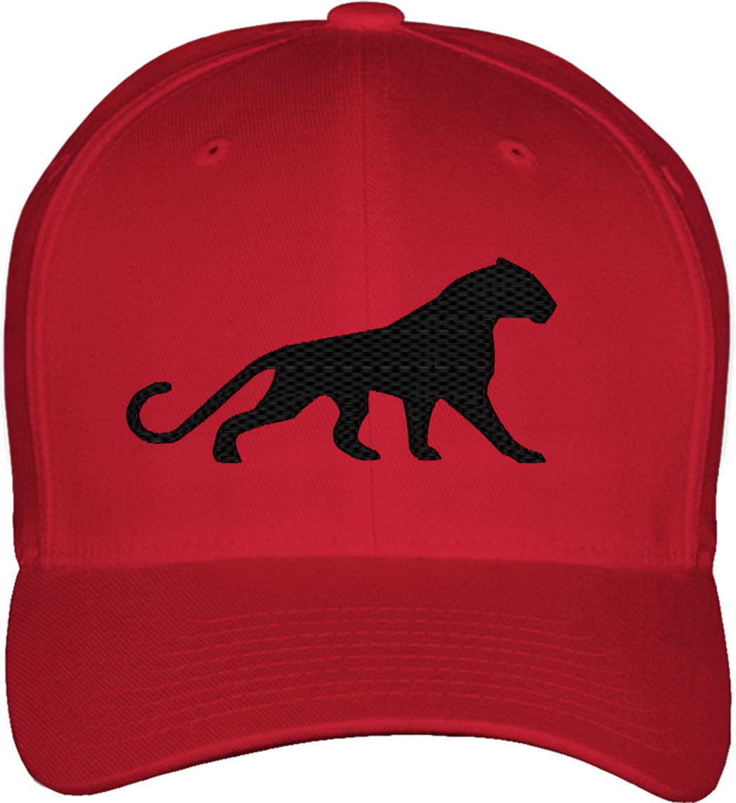 Leopard Silhouette Fitted Baseball Cap