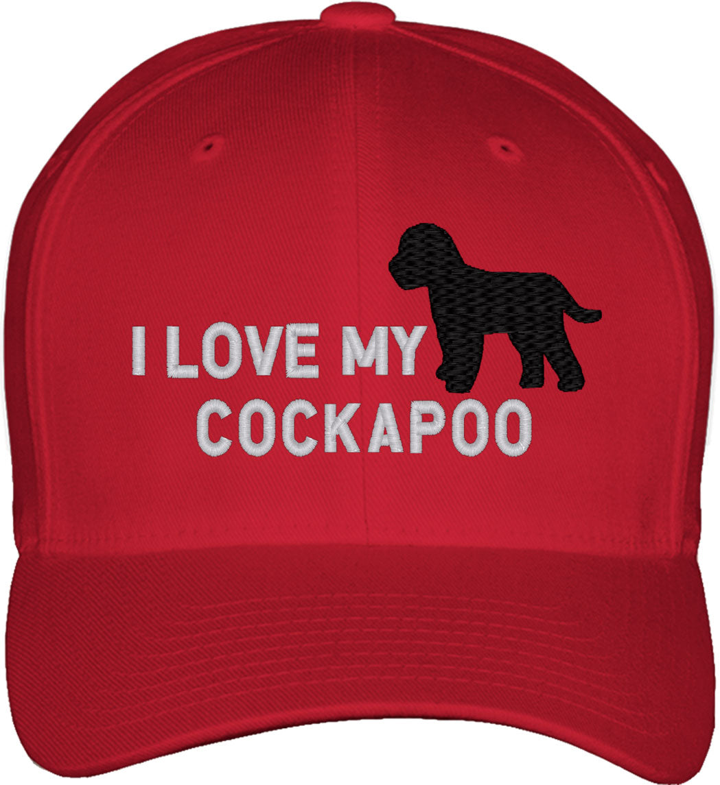 I Love My Cockapoo Dog Fitted Baseball Cap