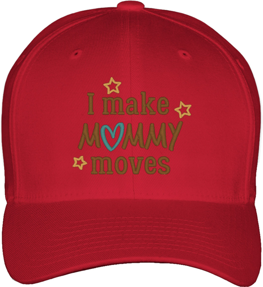 I Make Mommy Moves Mother's Day Fitted Baseball Cap