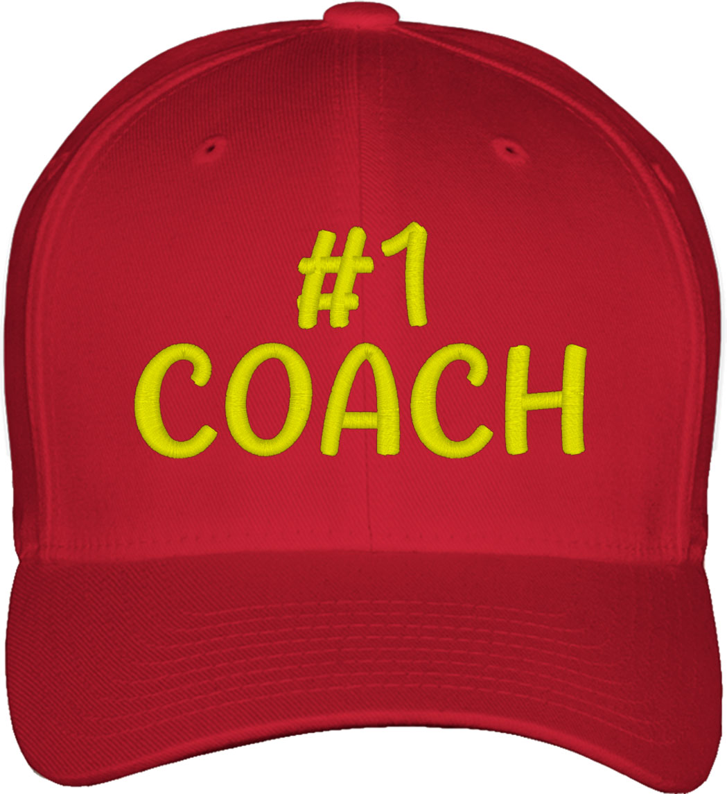 No 1 Coach Number One Coach Fitted Baseball Cap