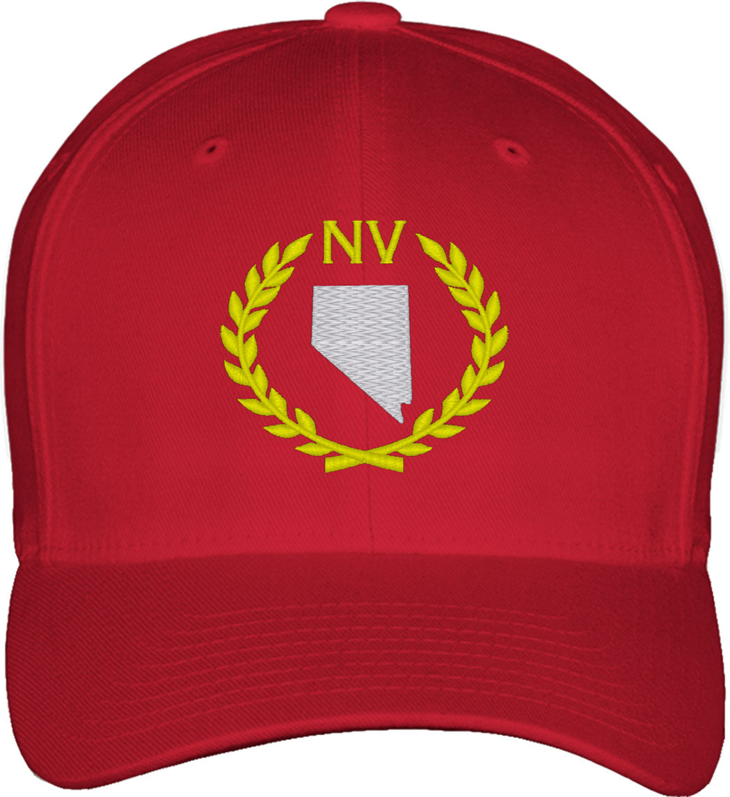 Nevada State Fitted Baseball Cap