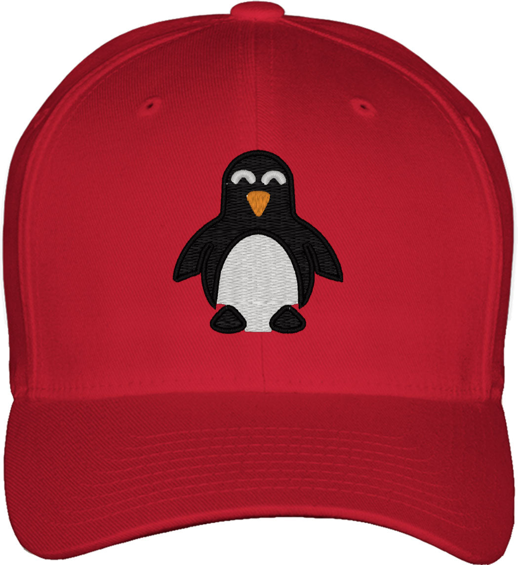 Cute Penguin Fitted Baseball Cap