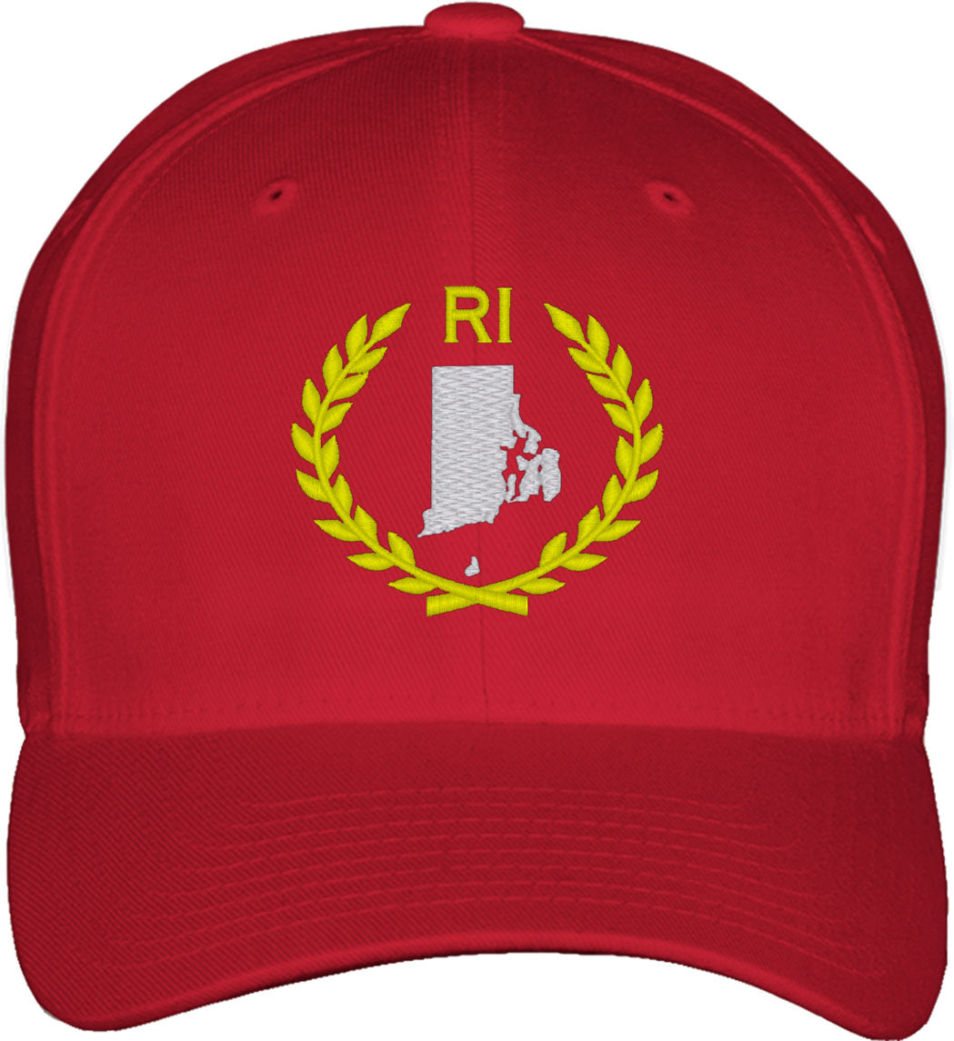 Rhode Island State Fitted Baseball Cap