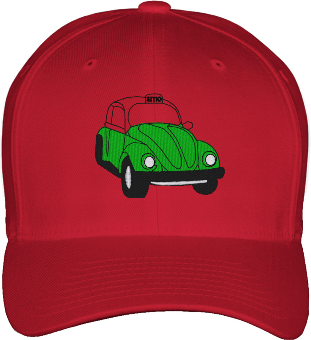 Sitio Cute Car Fitted Baseball Cap