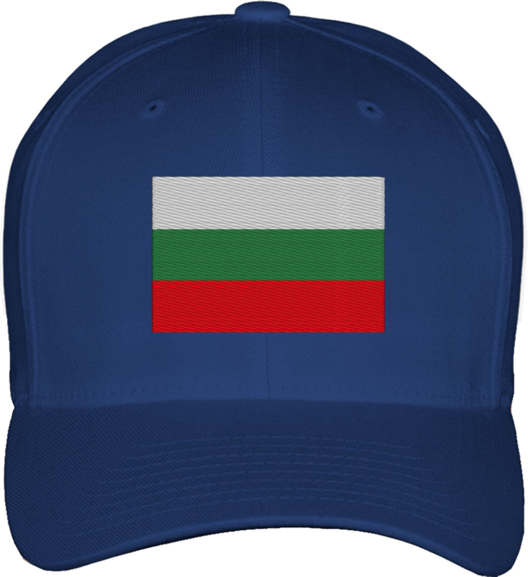 Bulgaria Flag Fitted Baseball Cap