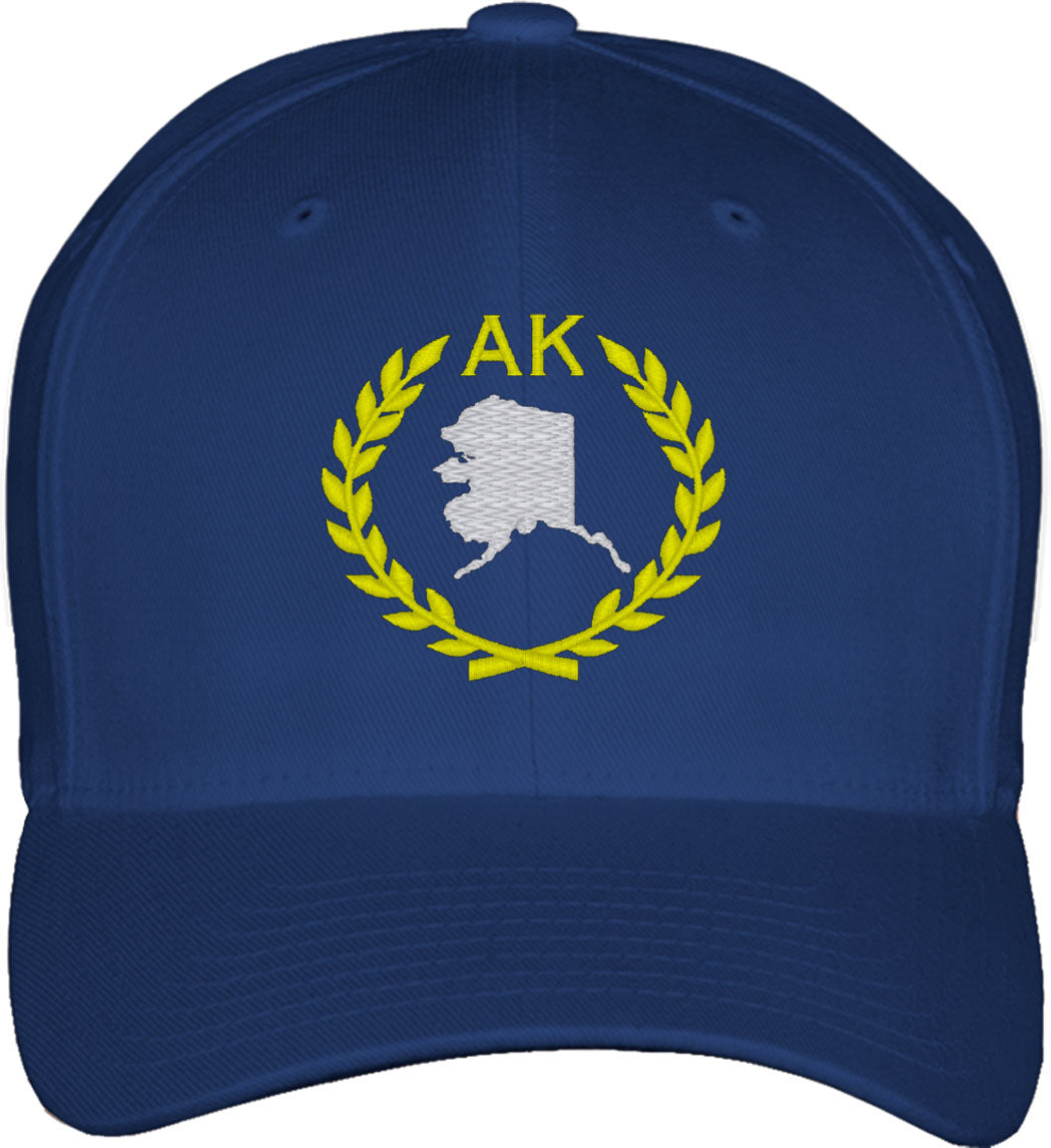 Alaska State Fitted Baseball Cap