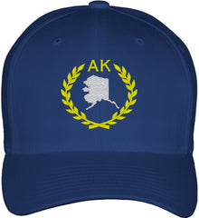 Alaska State Fitted Baseball Cap