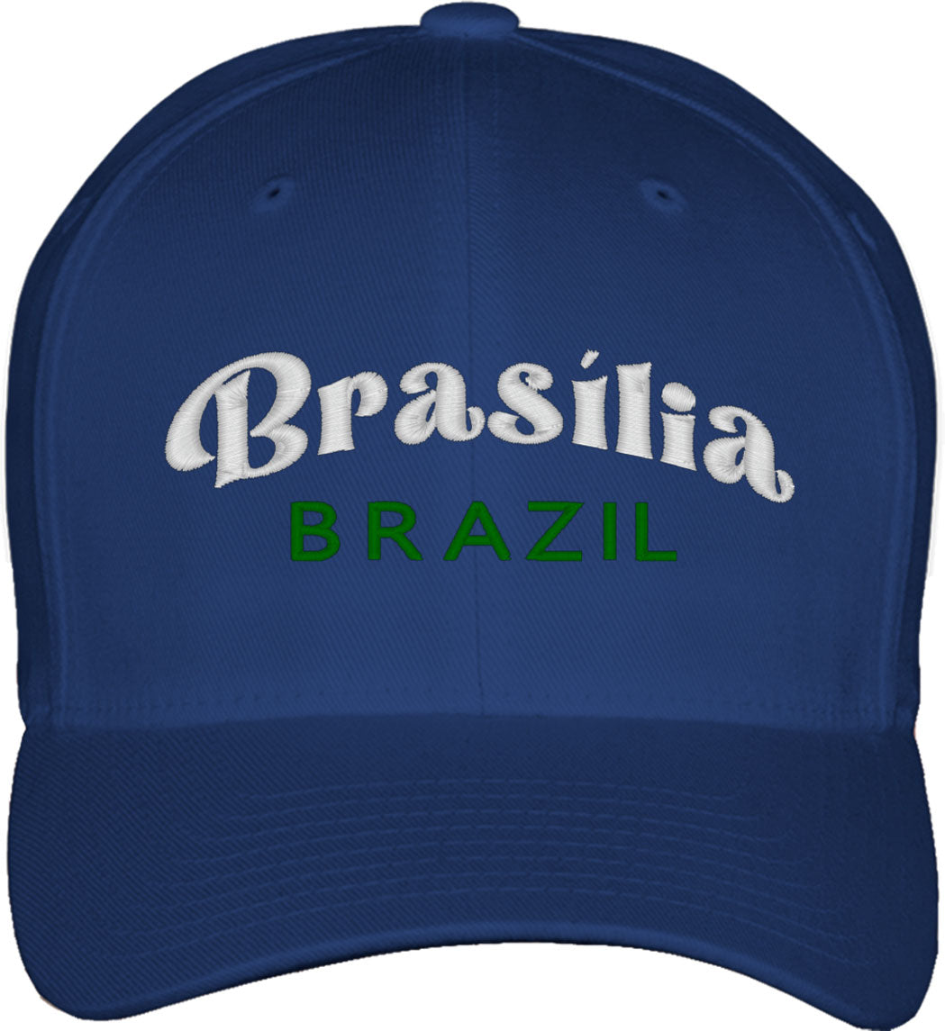 Brasilia Brazil Fitted Baseball Cap