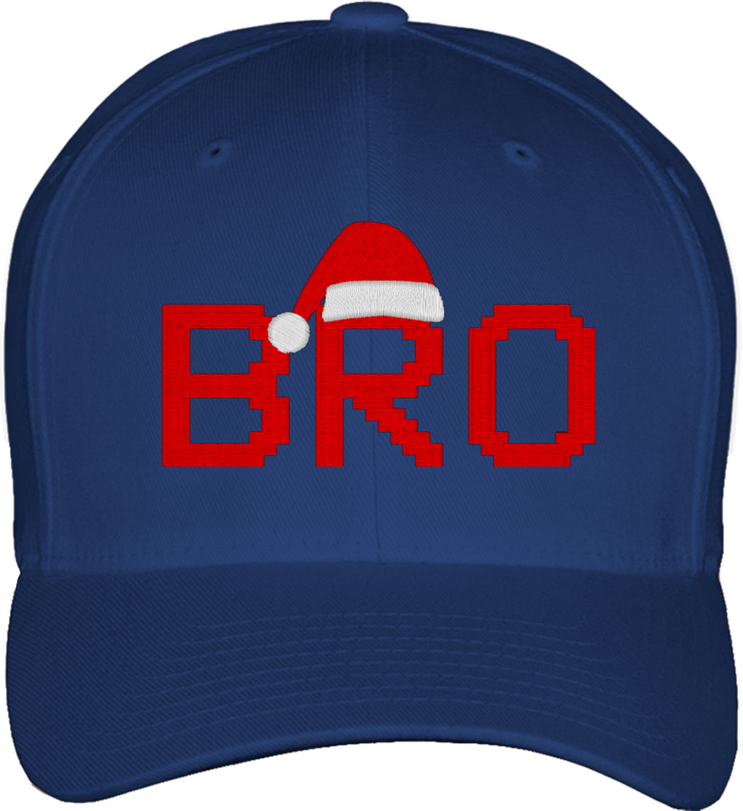 Bro Santa Christmas Family Fitted Baseball Cap