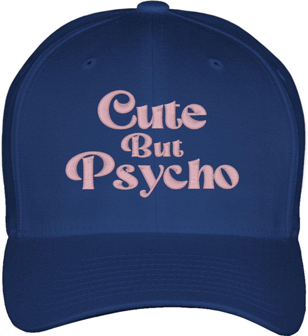 Cute But Psycho Fitted Baseball Cap