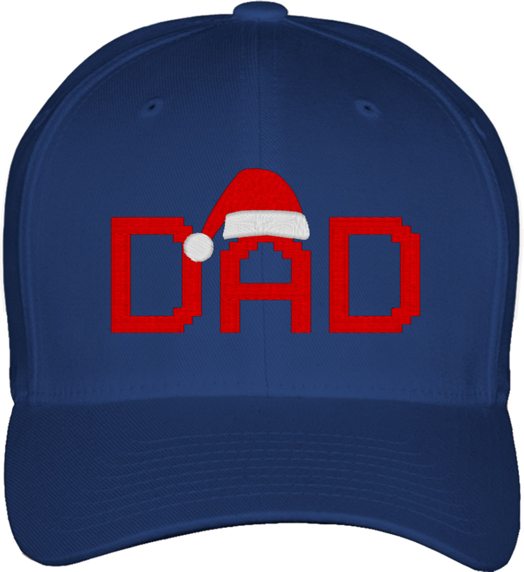 Dad Santa Christmas Family Fitted Baseball Cap