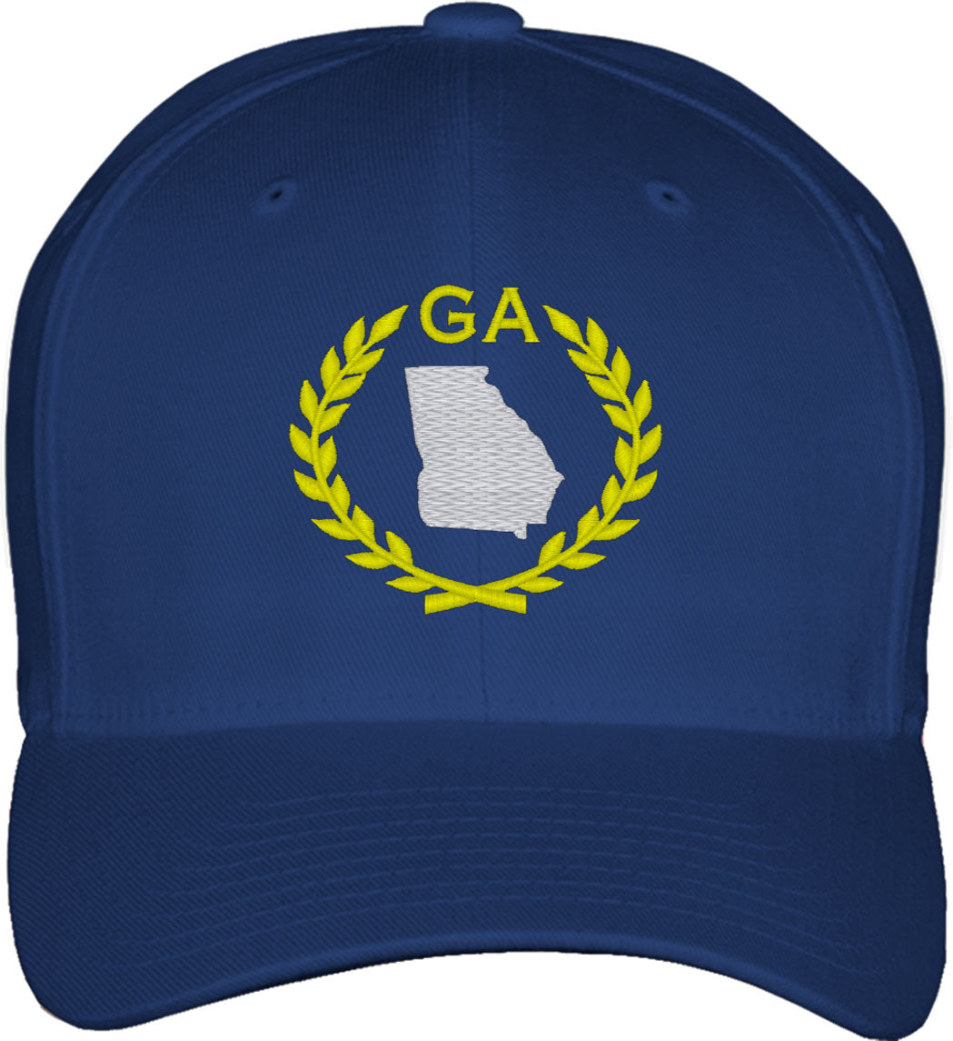 Georgia State Fitted Baseball Cap
