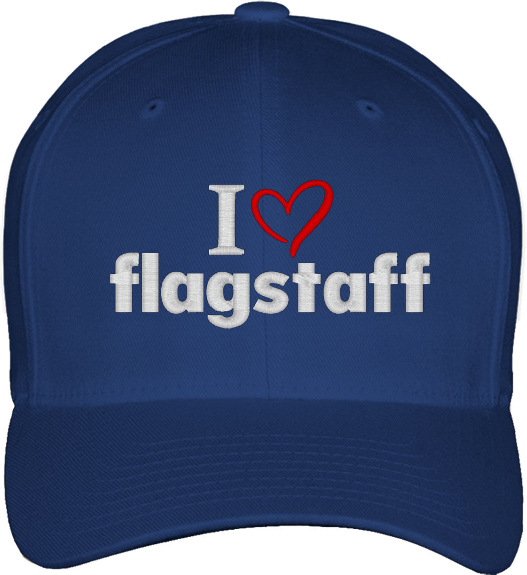 I Love Flagstaff Fitted Baseball Cap