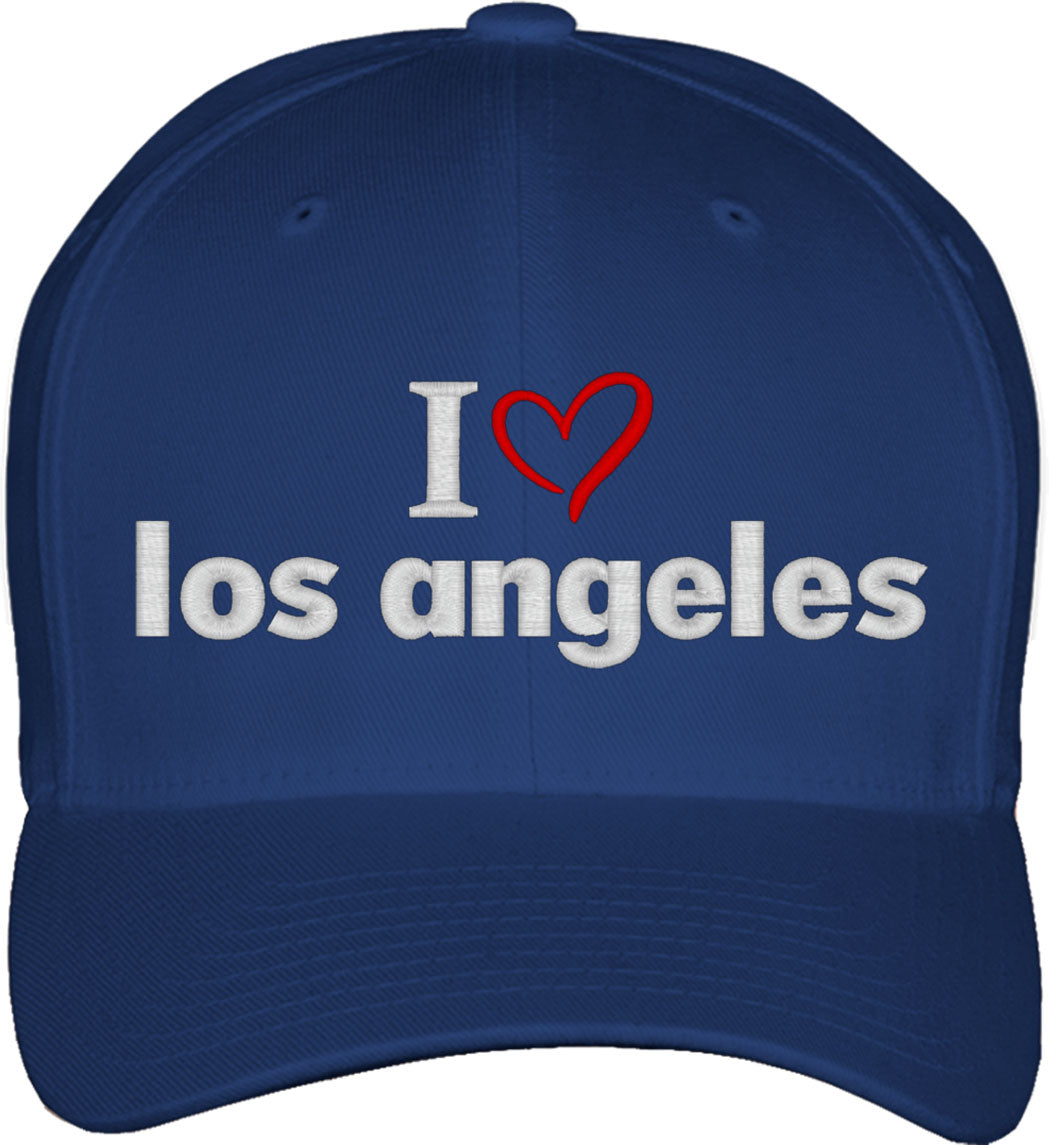 I Love Los Angeles Fitted Baseball Cap