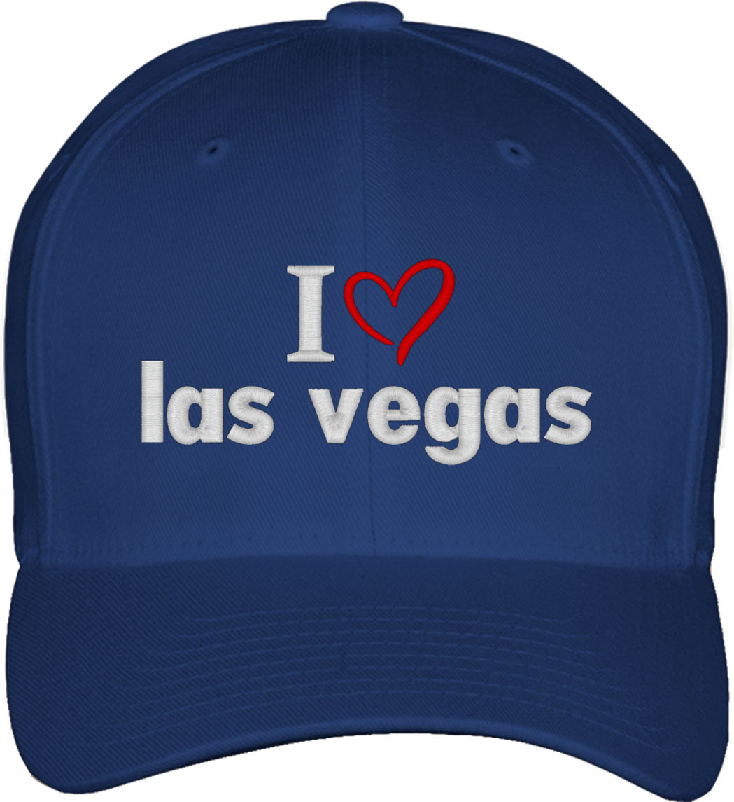 I Love Las Vegas Fitted Baseball Cap