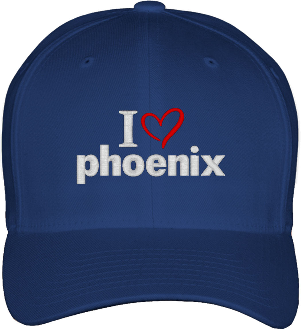 I Love Phoenix Fitted Baseball Cap