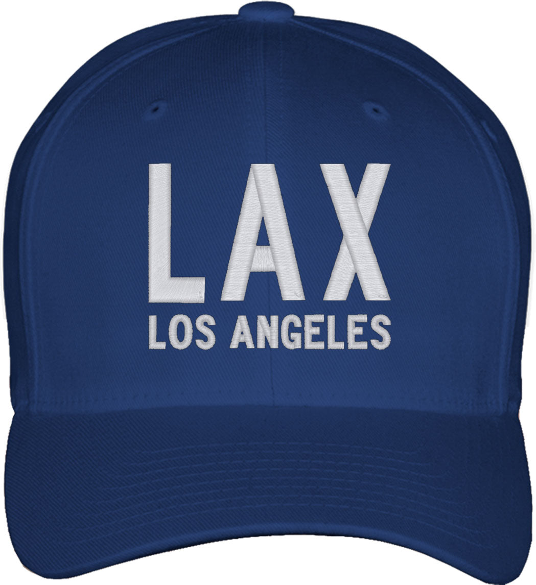 LAX Los Angeles Airport California Fitted Baseball Cap