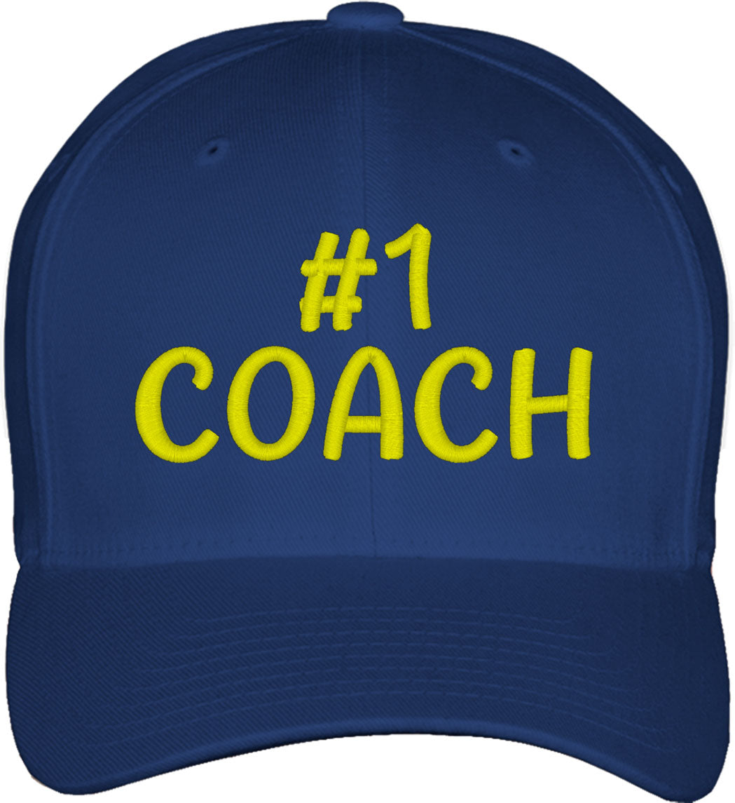 No 1 Coach Number One Coach Fitted Baseball Cap